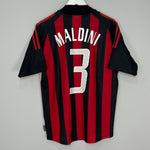 Shop 2002/03 AC MILAN MALDINI #3 HOME SHIRT (M) ADIDAS, classic football shirts, vintage football shirts & retro soccer jerseys at Cult Kits