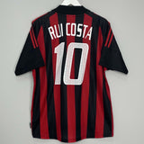 Shop 2002/03 AC MILAN RUI COSTA #10 HOME SHIRT (L) ADIDAS, classic football shirts, vintage football shirts & retro soccer jerseys at Cult Kits