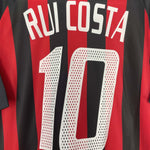 Shop 2002/03 AC MILAN RUI COSTA #10 HOME SHIRT (L) ADIDAS, classic football shirts, vintage football shirts & retro soccer jerseys at Cult Kits