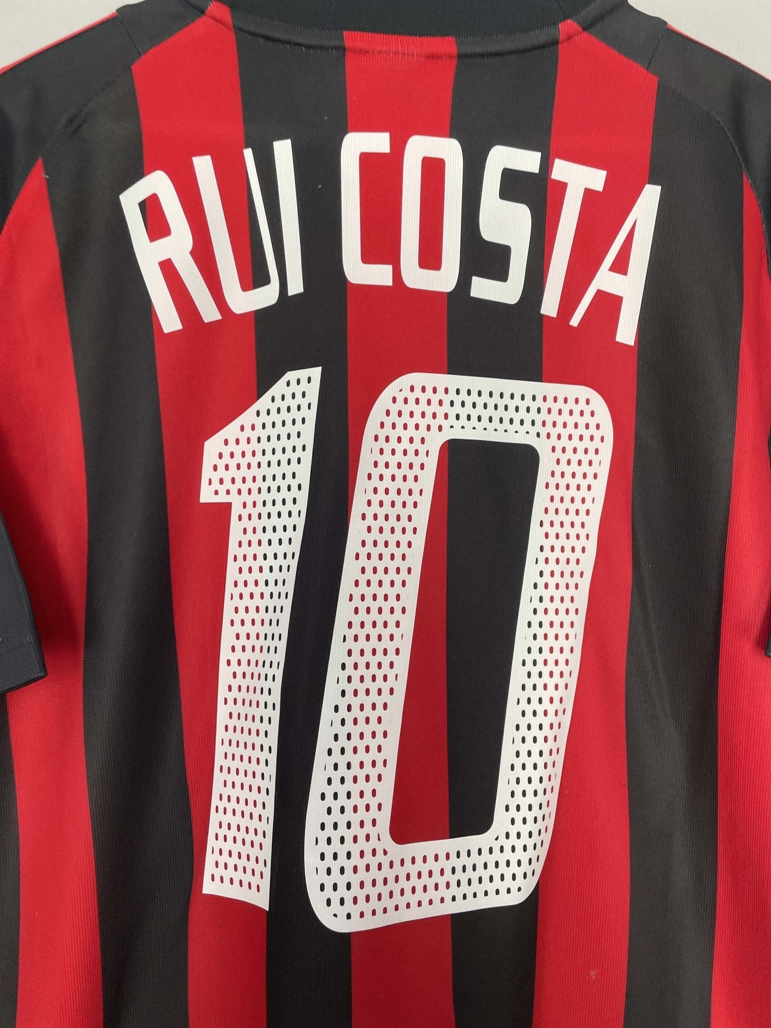 Shop 2002/03 AC MILAN RUI COSTA #10 HOME SHIRT (L) ADIDAS, classic football shirts, vintage football shirts & retro soccer jerseys at Cult Kits