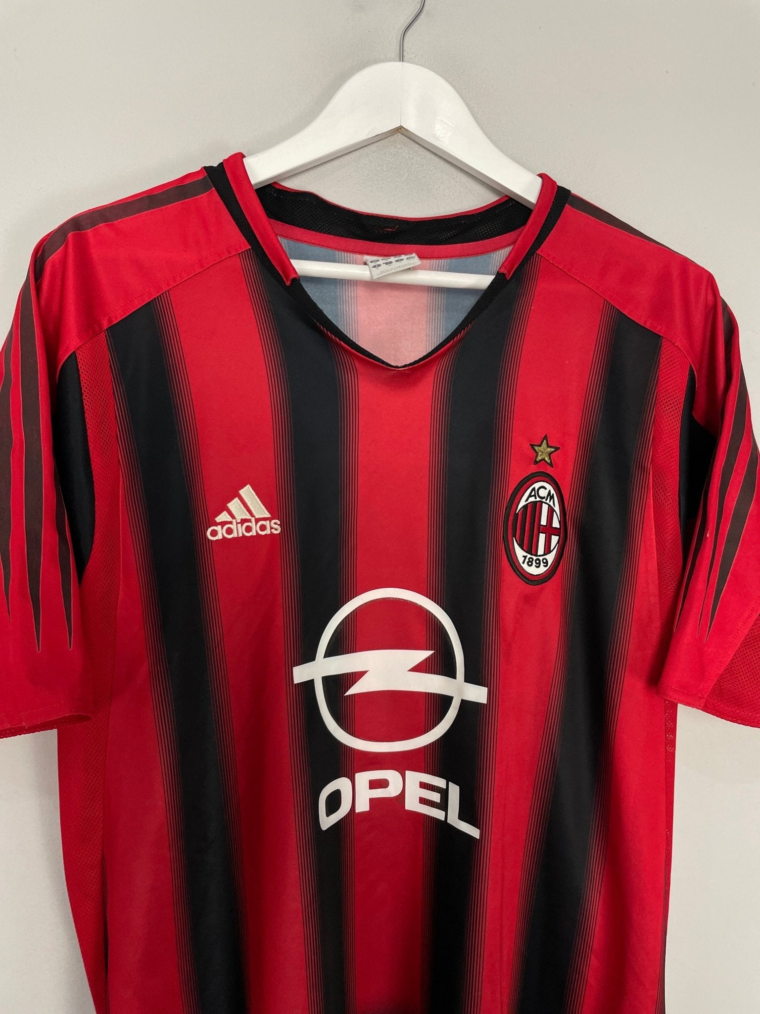 Shop 2002/03 AC MILAN SHEVCHENKO #7 HOME SHIRT (M) ADIDAS, classic football shirts, vintage football shirts & retro soccer jerseys at Cult Kits