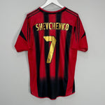 Shop 2002/03 AC MILAN SHEVCHENKO #7 HOME SHIRT (M) ADIDAS, classic football shirts, vintage football shirts & retro soccer jerseys at Cult Kits