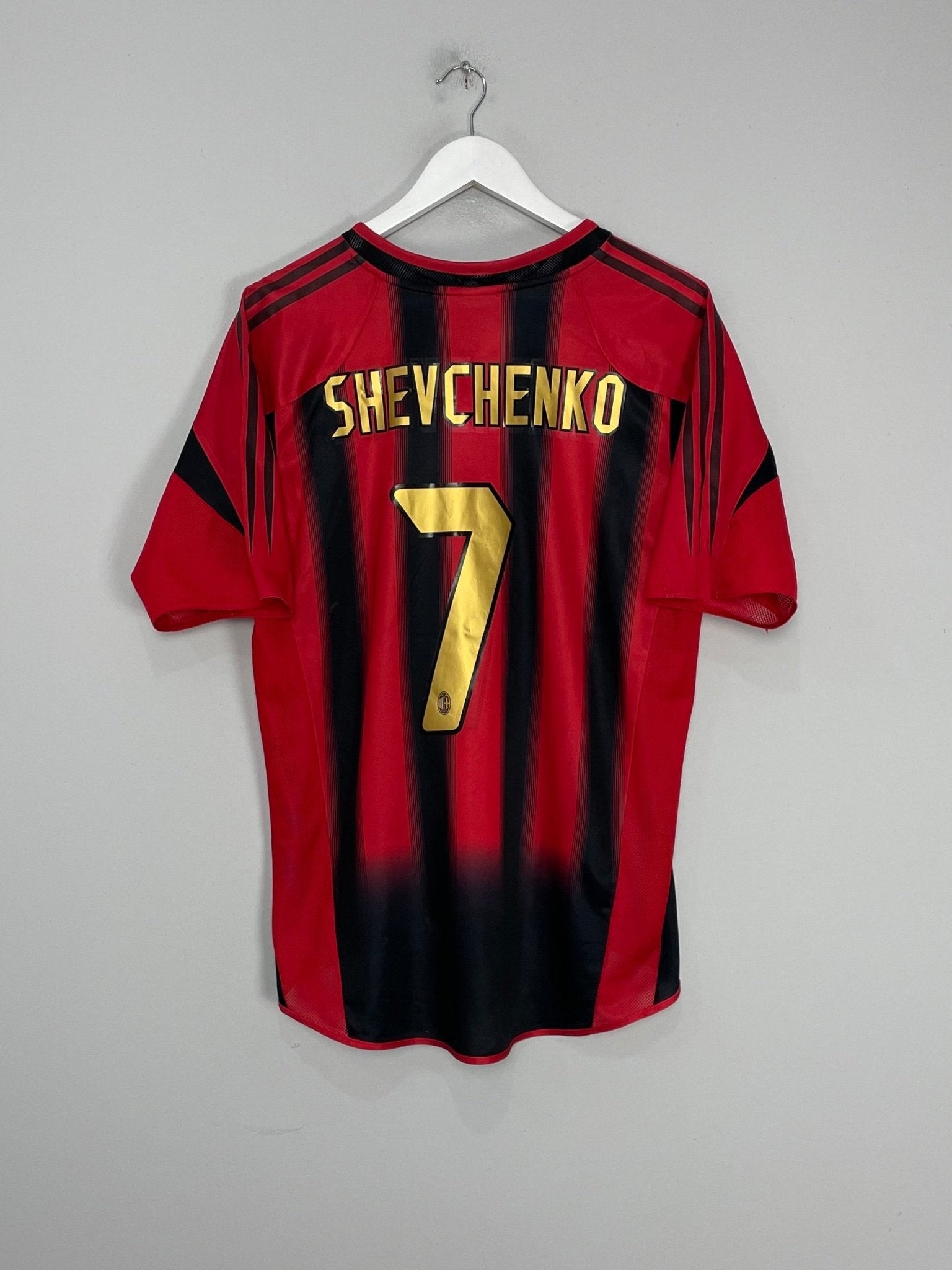 Shop 2002/03 AC MILAN SHEVCHENKO #7 HOME SHIRT (M) ADIDAS, classic football shirts, vintage football shirts & retro soccer jerseys at Cult Kits