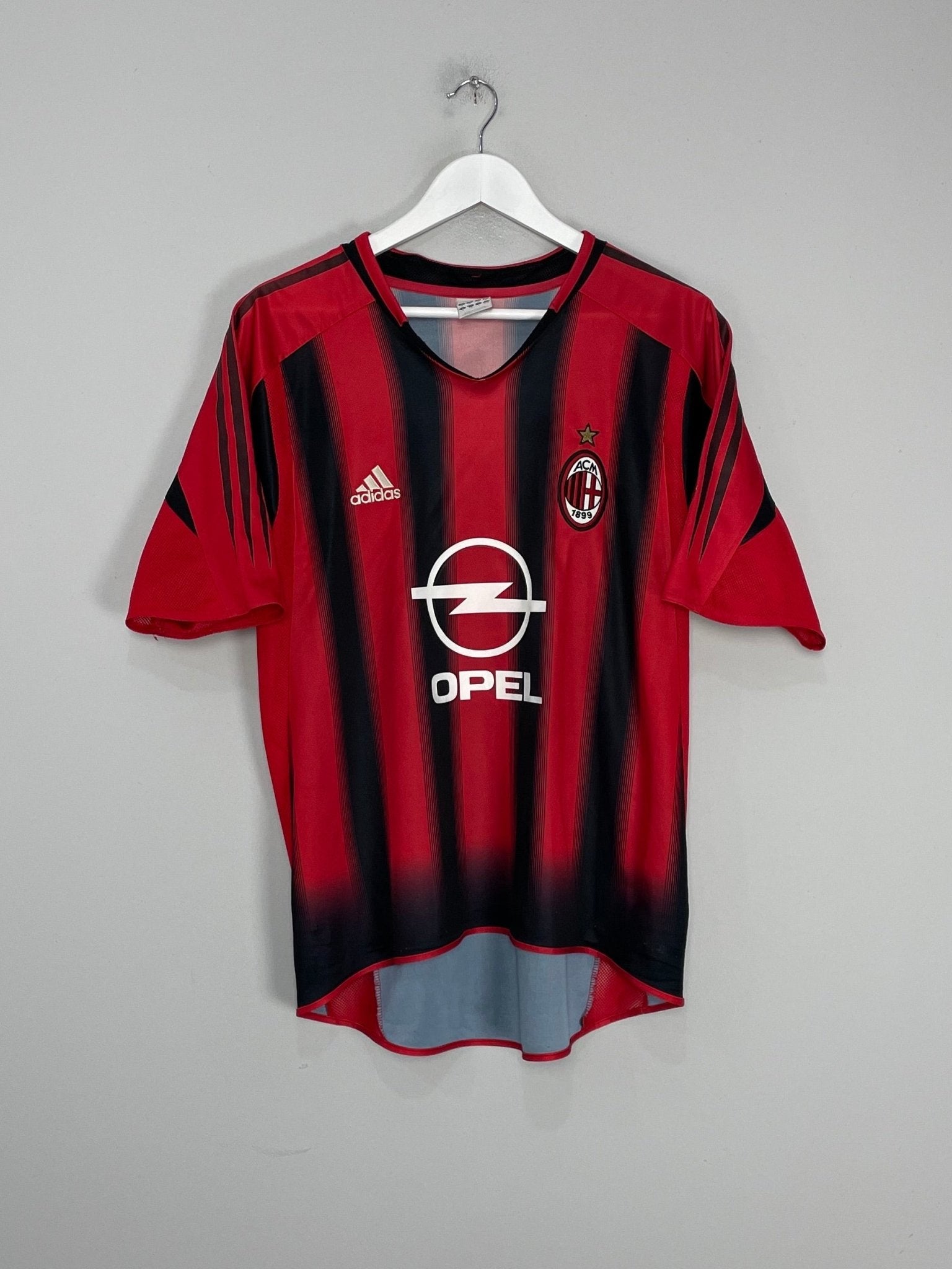Shop 2002/03 AC MILAN SHEVCHENKO #7 HOME SHIRT (M) ADIDAS, classic football shirts, vintage football shirts & retro soccer jerseys at Cult Kits