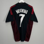Shop 2002/03 AC MILAN SHEVCHENKO #7 THIRD SHIRT (M) ADIDAS, classic football shirts, vintage football shirts & retro soccer jerseys at Cult Kits