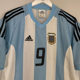 2002/03 ARGENTINA BATISTUTA 9 HOME SHIRT (L) ADIDAS - Cult Kits - Large - Buy Vintage Football Shirts, Authentic Retro Football Shirts For Sale, Classic Football Shirts & Soccer Jersey