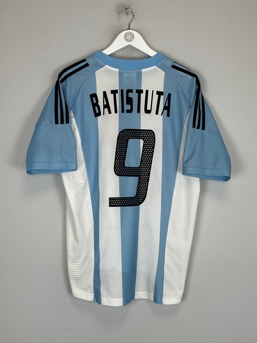 2002/03 ARGENTINA BATISTUTA 9 HOME SHIRT (L) ADIDAS - Cult Kits - Large - Buy Vintage Football Shirts, Authentic Retro Football Shirts For Sale, Classic Football Shirts & Soccer Jersey