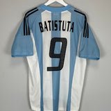 2002/03 ARGENTINA BATISTUTA 9 HOME SHIRT (L) ADIDAS - Cult Kits - Large - Buy Vintage Football Shirts, Authentic Retro Football Shirts For Sale, Classic Football Shirts & Soccer Jersey
