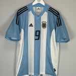 2002/03 ARGENTINA BATISTUTA 9 HOME SHIRT (L) ADIDAS - Cult Kits - Large - Buy Vintage Football Shirts, Authentic Retro Football Shirts For Sale, Classic Football Shirts & Soccer Jersey