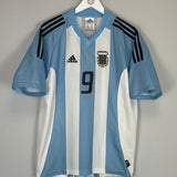 2002/03 ARGENTINA BATISTUTA 9 HOME SHIRT (L) ADIDAS - Cult Kits - Large - Buy Vintage Football Shirts, Authentic Retro Football Shirts For Sale, Classic Football Shirts & Soccer Jersey