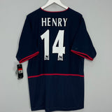 Shop 2002/03 ARSENAL HENRY #14 *BNWT* AWAY SHIRT (L) NIKE, classic football shirts, vintage football shirts & retro soccer jerseys at Cult Kits