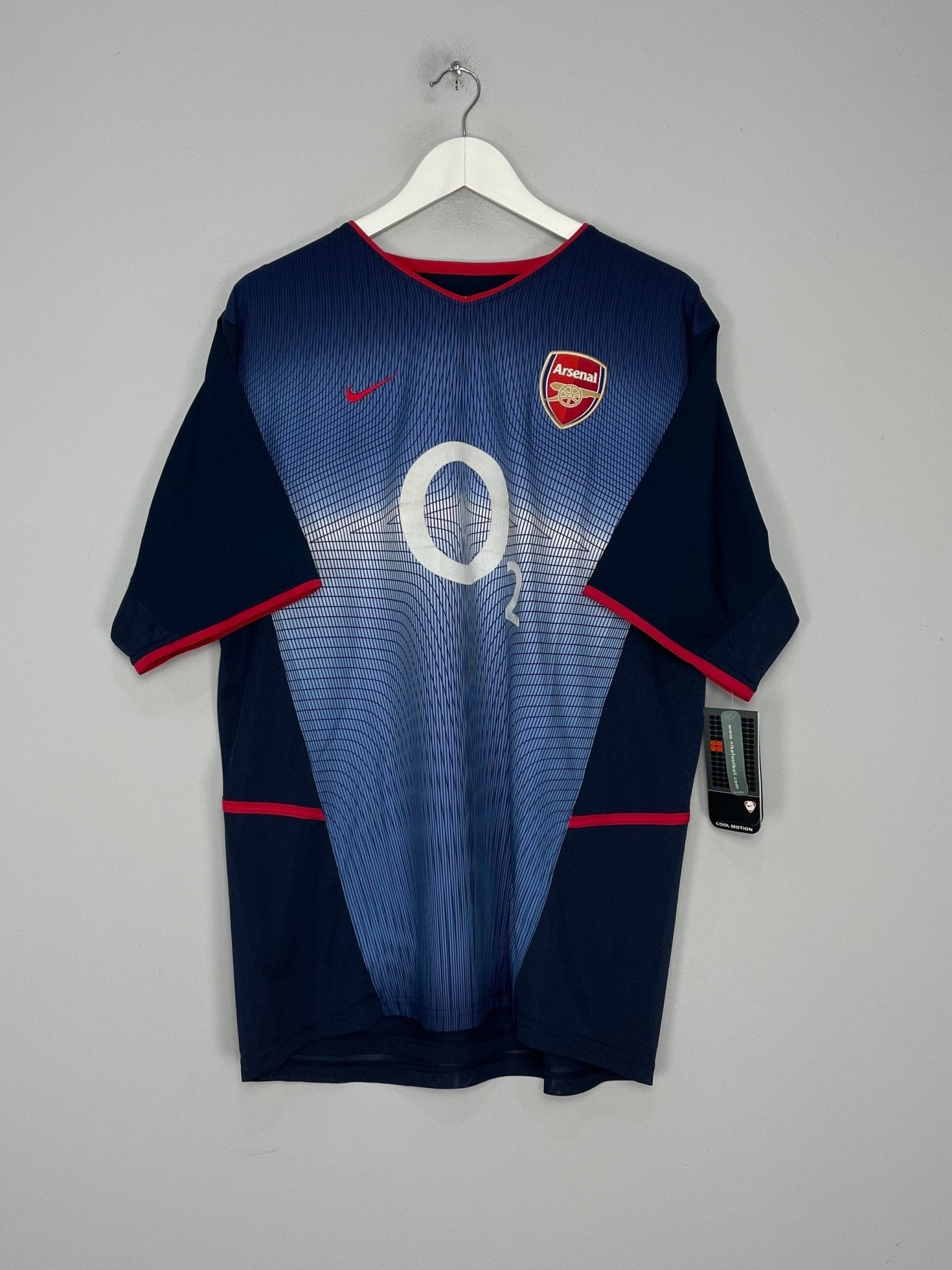 Shop 2002/03 ARSENAL HENRY #14 *BNWT* AWAY SHIRT (L) NIKE, classic football shirts, vintage football shirts & retro soccer jerseys at Cult Kits