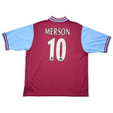 Buy 2002/03 Aston Villa Merson 10 Home Shirt (XXL) Diadora ~ Free worldwide shipping ~ Authentic Vintage Football Shirts from Cult Kits