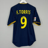 Shop 2002/03 ATLETICO MADRID F.TORRES #9 AWAY SHIRT (M) NIKE, classic football shirts, vintage football shirts & retro soccer jerseys at Cult Kits