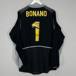 Shop 2002/03 BARCELONA BONANO #1 GK SHIRT (M) NIKE, classic football shirts, vintage football shirts & retro soccer jerseys at Cult Kits