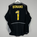 Shop 2002/03 BARCELONA BONANO #1 GK SHIRT (M) NIKE, classic football shirts, vintage football shirts & retro soccer jerseys at Cult Kits