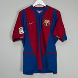 Shop 2002/03 BARCELONA COCU #8 HOME SHIRT (M) NIKE, classic football shirts, vintage football shirts & retro soccer jerseys at Cult Kits
