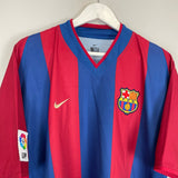 Shop 2002/03 BARCELONA COCU #8 HOME SHIRT (XL) NIKE, classic football shirts, vintage football shirts & retro soccer jerseys at Cult Kits