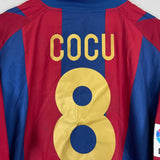 Shop 2002/03 BARCELONA COCU #8 HOME SHIRT (XL) NIKE, classic football shirts, vintage football shirts & retro soccer jerseys at Cult Kits