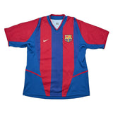Buy 2002/03 Barcelona Iniesta 34 Home Shirt (M) Nike ~ Free worldwide shipping available ~ Authentic Vintage Football Shirts from Cult Kits