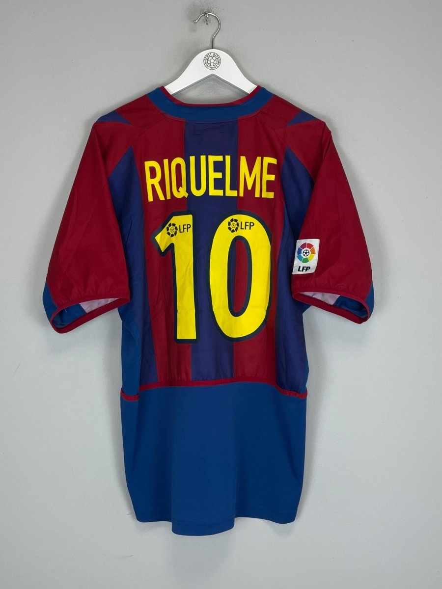 2002/03 BARCELONA RIQUELME 10 HOME SHIRT (L) NIKE - Cult Kits - Large - Buy Vintage Football Shirts, Authentic Retro Football Shirts For Sale, Classic Football Shirts & Soccer Jersey