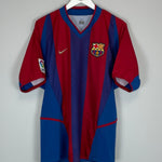 Shop 2002/03 BARCELONA RIQUELME #10 HOME SHIRT (L) NIKE, classic football shirts, vintage football shirts & retro soccer jerseys at Cult Kits