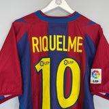 2002/03 BARCELONA RIQUELME 10 HOME SHIRT (L) NIKE - Cult Kits - Large - Buy Vintage Football Shirts, Authentic Retro Football Shirts For Sale, Classic Football Shirts & Soccer Jersey