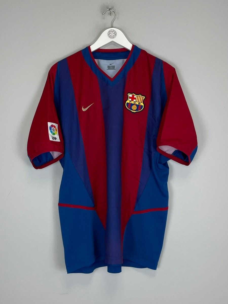 2002/03 BARCELONA RIQUELME 10 HOME SHIRT (L) NIKE - Cult Kits - Large - Buy Vintage Football Shirts, Authentic Retro Football Shirts For Sale, Classic Football Shirts & Soccer Jersey