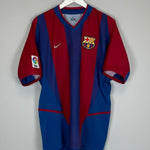 2002/03 BARCELONA RIQUELME 10 HOME SHIRT (L) NIKE - Cult Kits - Large - Buy Vintage Football Shirts, Authentic Retro Football Shirts For Sale, Classic Football Shirts & Soccer Jersey
