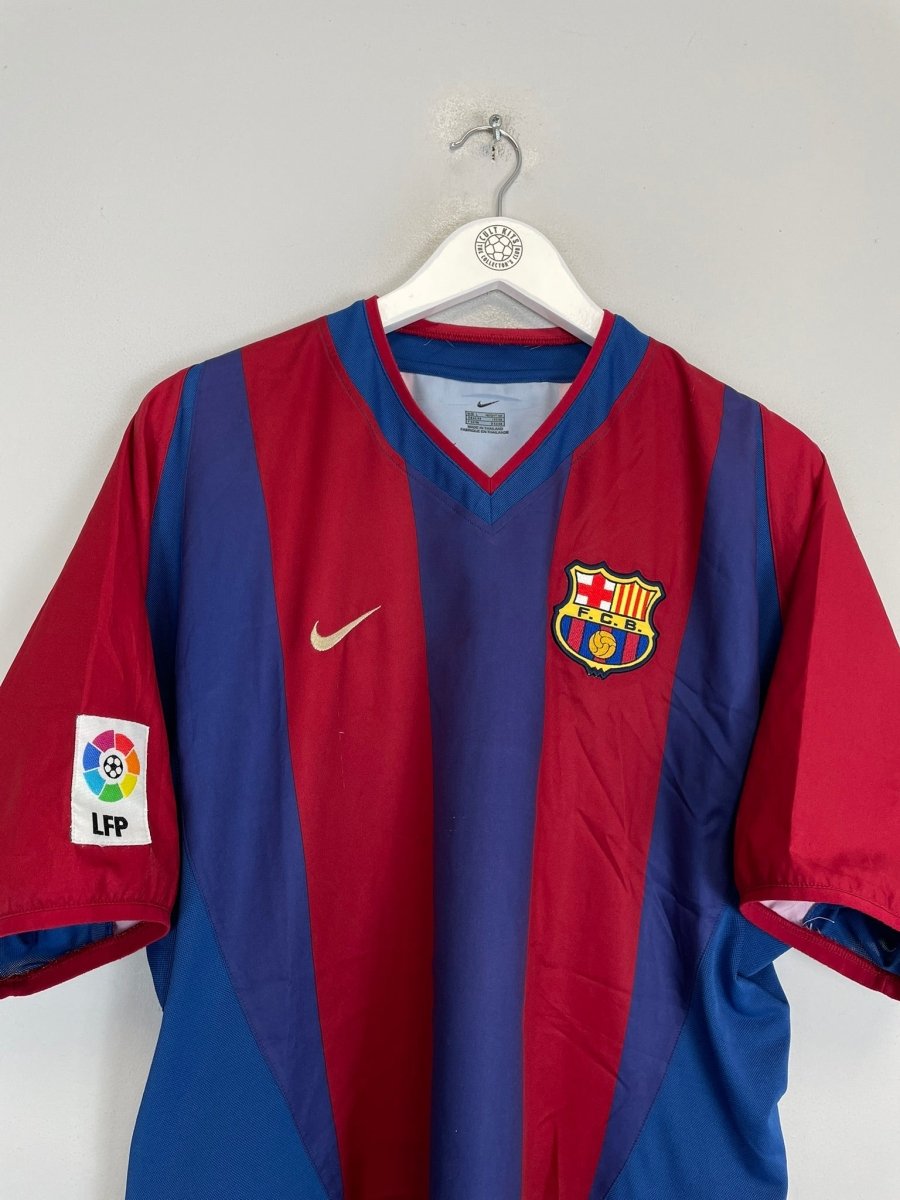 2002/03 BARCELONA RIQUELME 10 HOME SHIRT (L) NIKE - Cult Kits - Large - Buy Vintage Football Shirts, Authentic Retro Football Shirts For Sale, Classic Football Shirts & Soccer Jersey