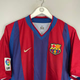 Shop 2002/03 BARCELONA RIQUELME #10 HOME SHIRT (L) NIKE, classic football shirts, vintage football shirts & retro soccer jerseys at Cult Kits