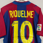 Shop 2002/03 BARCELONA RIQUELME #10 HOME SHIRT (M) NIKE, classic football shirts, vintage football shirts & retro soccer jerseys at Cult Kits