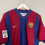 Shop 2002/03 BARCELONA RIQUELME #10 HOME SHIRT (M) NIKE, classic football shirts, vintage football shirts & retro soccer jerseys at Cult Kits