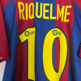 Shop 2002/03 BARCELONA RIQUELME #10 HOME SHIRT (M) NIKE, classic football shirts, vintage football shirts & retro soccer jerseys at Cult Kits