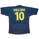 Buy 2002/03 BARCELONA RONALDINHO 10 AWAY SHIRT (L) NIKE ~ Free worldwide shipping available ~ Authentic Vintage Football Shirts from Cult Kits