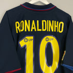 2002/03 BARCELONA RONALDINHO 10 AWAY SHIRT (XL) NIKE - Cult Kits - XL - Buy Vintage Football Shirts, Authentic Retro Football Shirts For Sale, Classic Football Shirts & Soccer Jersey