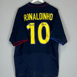 2002/03 BARCELONA RONALDINHO 10 AWAY SHIRT (XL) NIKE - Cult Kits - XL - Buy Vintage Football Shirts, Authentic Retro Football Shirts For Sale, Classic Football Shirts & Soccer Jersey