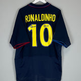 2002/03 BARCELONA RONALDINHO 10 AWAY SHIRT (XL) NIKE - Cult Kits - XL - Buy Vintage Football Shirts, Authentic Retro Football Shirts For Sale, Classic Football Shirts & Soccer Jersey