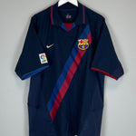 2002/03 BARCELONA RONALDINHO 10 AWAY SHIRT (XL) NIKE - Cult Kits - XL - Buy Vintage Football Shirts, Authentic Retro Football Shirts For Sale, Classic Football Shirts & Soccer Jersey