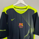 Shop 2002/03 BARCELONA TRAINING SHIRT (XL) NIKE, classic football shirts, vintage football shirts & retro soccer jerseys at Cult Kits