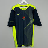 Shop 2002/03 BARCELONA TRAINING SHIRT (XL) NIKE, classic football shirts, vintage football shirts & retro soccer jerseys at Cult Kits
