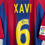 Shop 2002/03 BARCELONA XAVI #6 HOME SHIRT (XL) NIKE, classic football shirts, vintage football shirts & retro soccer jerseys at Cult Kits