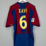 Shop 2002/03 BARCELONA XAVI #6 HOME SHIRT (XL) NIKE, classic football shirts, vintage football shirts & retro soccer jerseys at Cult Kits