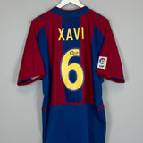 Shop 2002/03 BARCELONA XAVI #6 HOME SHIRT (XL) NIKE, classic football shirts, vintage football shirts & retro soccer jerseys at Cult Kits