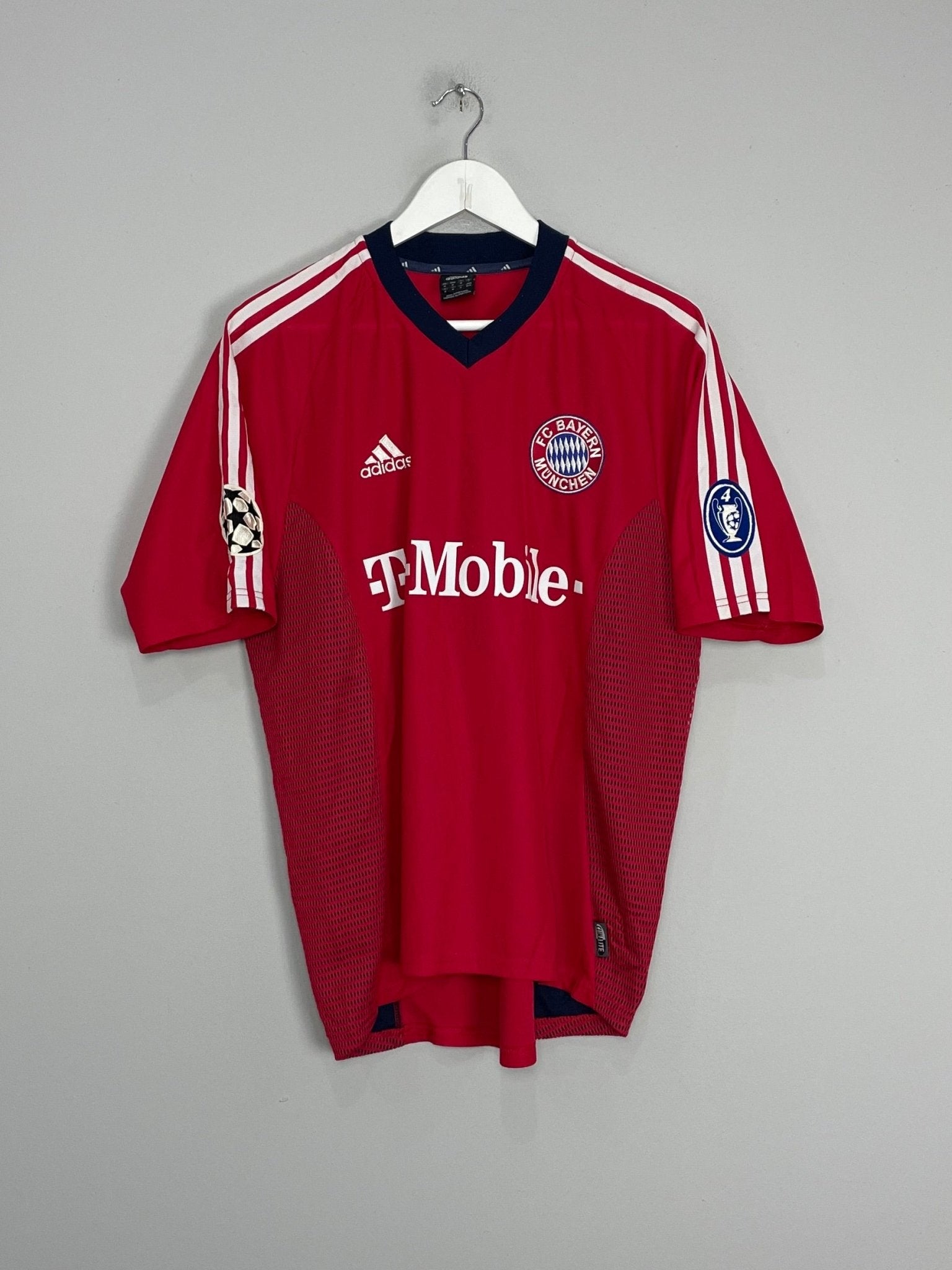 Shop 2002/03 BAYERN MUNICH BALLACK #13 C/L HOME SHIRT (M) ADIDAS, classic football shirts, vintage football shirts & retro soccer jerseys at Cult Kits