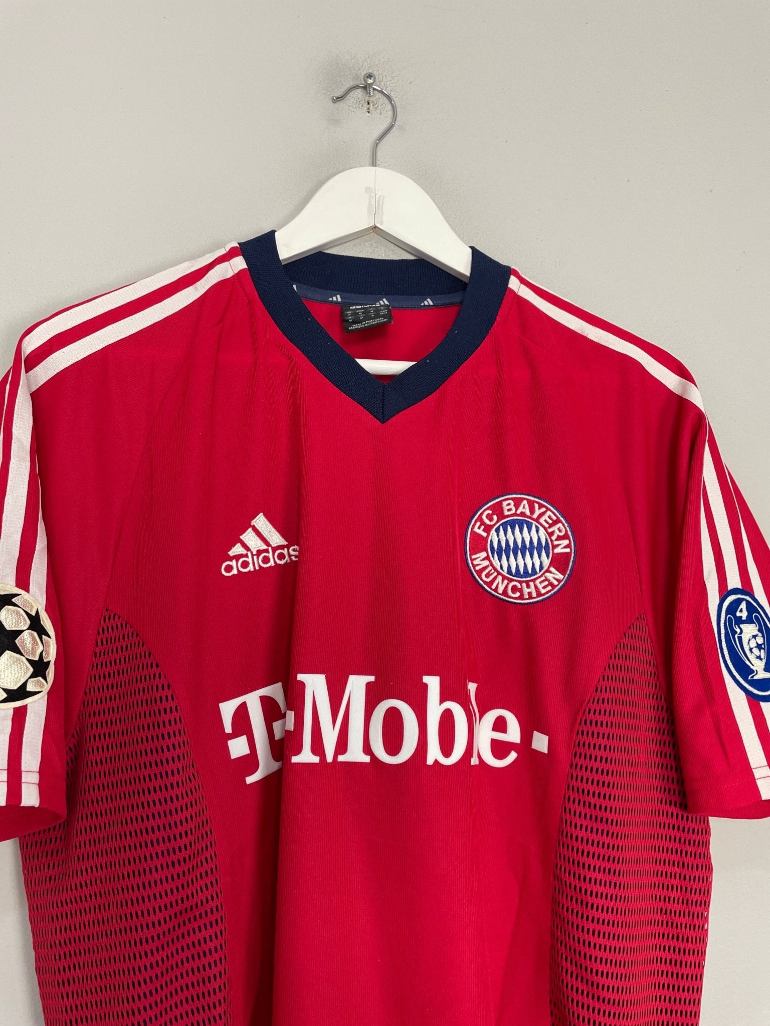 Shop 2002/03 BAYERN MUNICH BALLACK #13 C/L HOME SHIRT (M) ADIDAS, classic football shirts, vintage football shirts & retro soccer jerseys at Cult Kits