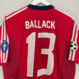 Shop 2002/03 BAYERN MUNICH BALLACK #13 C/L HOME SHIRT (M) ADIDAS, classic football shirts, vintage football shirts & retro soccer jerseys at Cult Kits