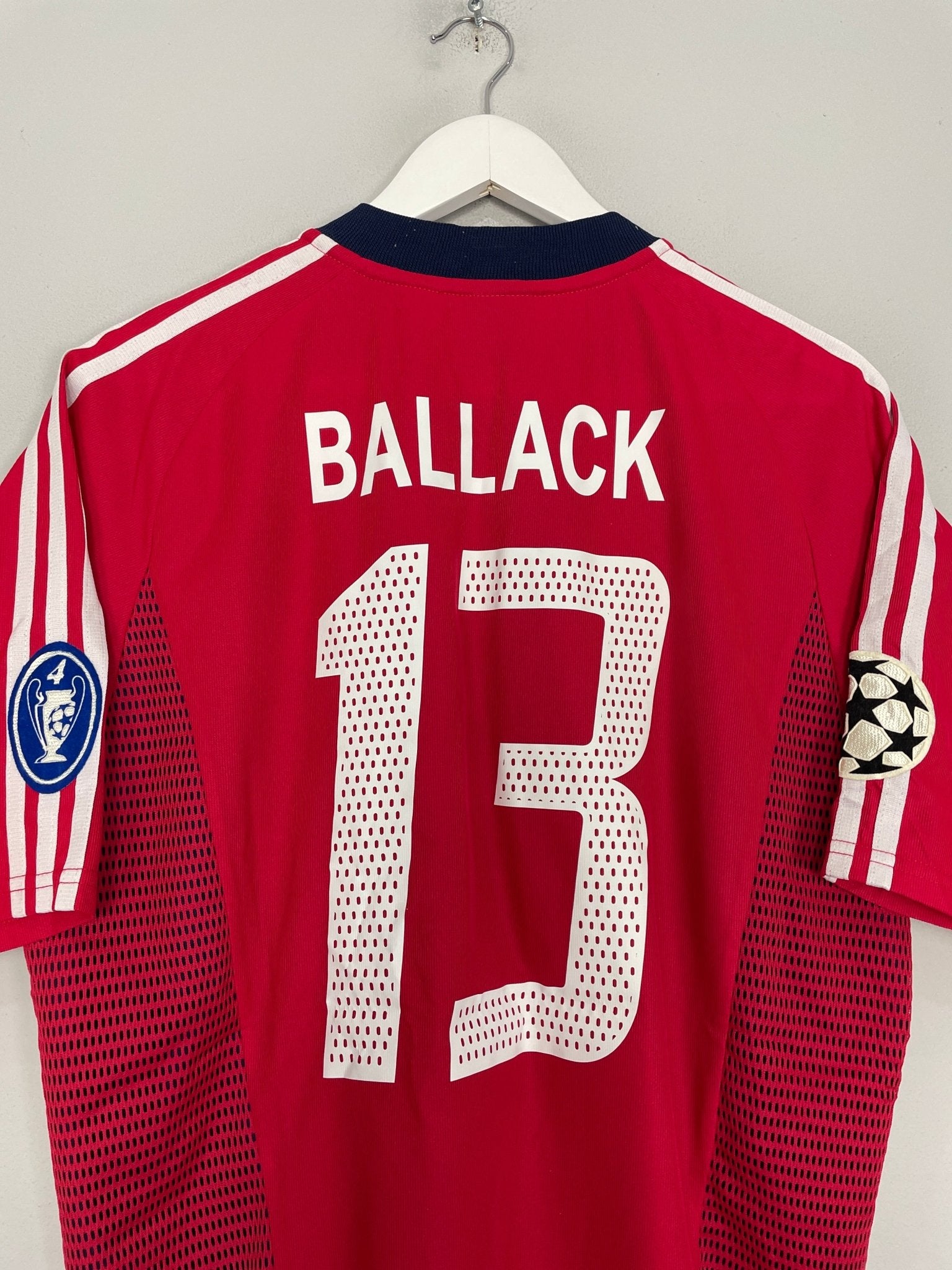 Shop 2002/03 BAYERN MUNICH BALLACK #13 C/L HOME SHIRT (M) ADIDAS, classic football shirts, vintage football shirts & retro soccer jerseys at Cult Kits