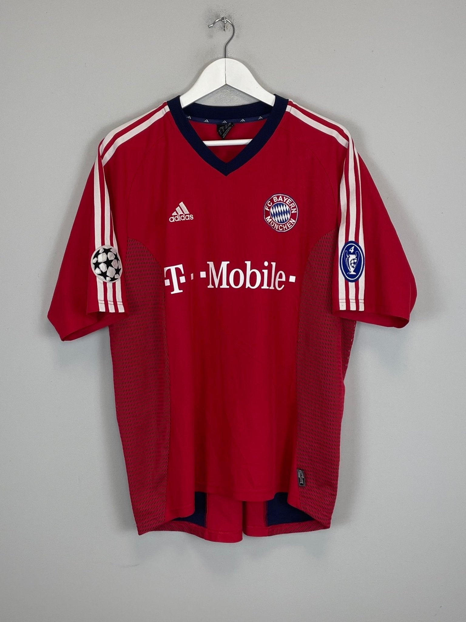 Shop 2002/03 BAYERN MUNICH C/L HOME SHIRT (XL) ADIDAS, classic football shirts, vintage football shirts & retro soccer jerseys at Cult Kits