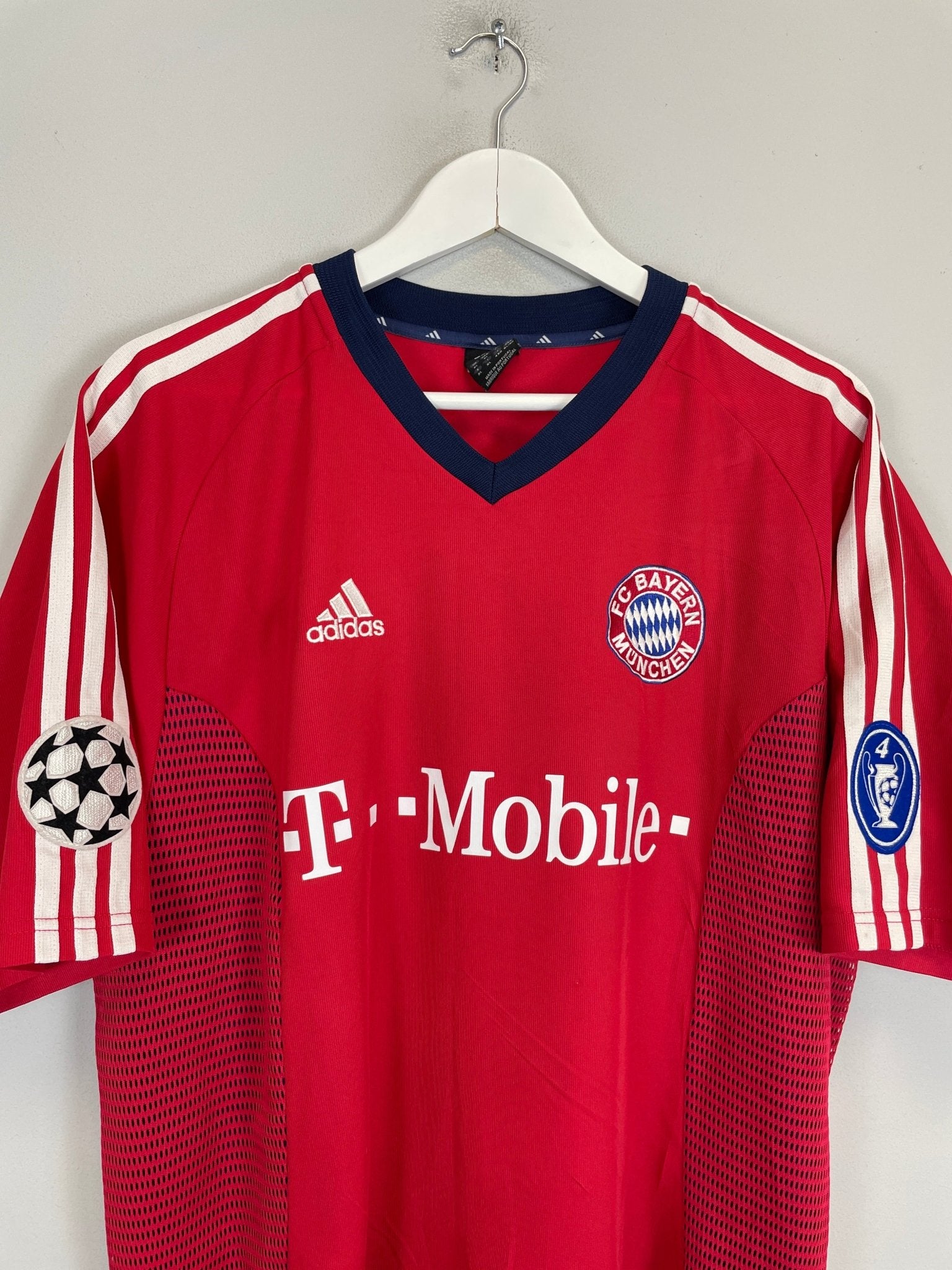 Shop 2002/03 BAYERN MUNICH C/L HOME SHIRT (XL) ADIDAS, classic football shirts, vintage football shirts & retro soccer jerseys at Cult Kits